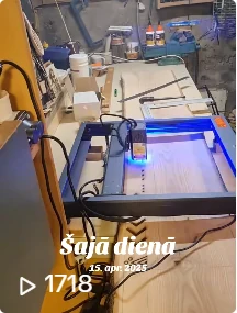 CraftIN darbnīcas video priekšskatījums ar lāzeriekārtu